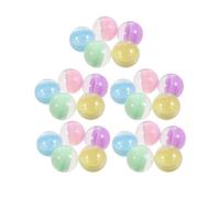 BESPORTBLE 100pezzi Capsule Circolari Trasparenti Colorate da Contenitori Rotondi Vuoti per Distributori Automatici Capsule Giocattolo Traslucide per Premi di Gomme da Masticare e Bomboniere
