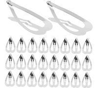 BESPORTBLE 100pezzi Ghiere per Capelli Forma di Cuore Ghiere per Capelli Forma di Cuore per Decorative per Ragazze