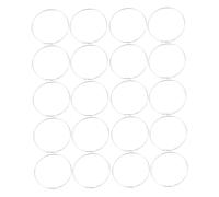 BESPORTBLE 10paio Orecchini Cerchio Grandi Rotondi Argento Orecchini Cerchio Piatti Leggeri Donna Accessori Moda per Feste Matrimoni Eventi Quotidiano