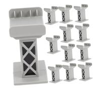 BESPORTBLE 12 Blocchi Supporto per Ponte Ferroviario Riser Multilivello per Binari Elevati Accessori Compatibili con Tutti Principali Supporto Stabile e Dettagli Realistici per Modelli