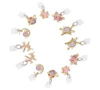 BESPORTBLE 12 Ciondoli Spina Antipolvere Tipo C per Telefono Pendenti a Forma di Stella e Cuore Tappi Protezione Porta Ricarica Set 12 Pezzi per Accessori Cellulari