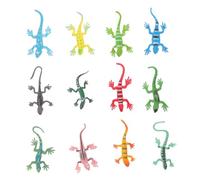 BESPORTBLE 12 Lucertole Giocattolo Realistiche in Plastica Colorata Mini Statuette Rettile Educative per Modelli Tattile per Sviluppo Sensoriale e Apprendimento Divertente