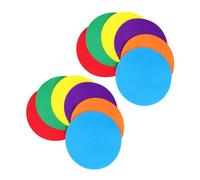 BESPORTBLE 12 Marker Rotondi Pavimento Colorati per Allenamento Sportivo Dischi Piatto per Scuola e attività Educative Multicolore per Riconoscimento Colori e Allenamento Agilità