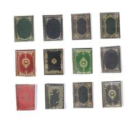 BESPORTBLE 12 Mini Libri Decorativi Accessori per Case delle per Creare Scene Colorate e Dettagli Realistici nella Miniatura