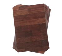 BESPORTBLE 12 Miniature Dollhouse Flooring Sheets Walnut Wood Grain Self-adhesive Peel And Stick Mini DIY Dollhouse Accessories Robust And Scratch-resistant