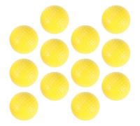 BESPORTBLE 12 Palline da Allenamento per Golf Indoor in Schiuma Gialla 42 CM - Set da 12 Pezzi per e Adulti Accessori per Pratica Swing Putt e Chip Strumento di Allenamento Golf Indoor