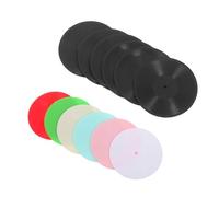 BESPORTBLE 12 Pezzi Dischi Miniatura Decorativi per Casa delle Bambole Modelli Vintage Realistici Neri e Colorati Accessori per Decorazione Miniatura con Dettagli Autentici per Collezionisti