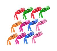 BESPORTBLE 12 Pezzi Fasce Ninja per Traspirante e Riutilizzabile Fasce Karate Colorate con Alta Assorbenza per Sport e Allenamento