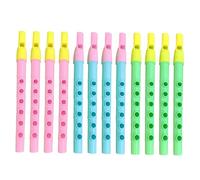 BESPORTBLE 12 pezzi Flauto per Colorato Strumento Musicale per Principianti per Primi Approcci e Sviluppo delle Abilità Musicali Colore Casuale Colore Casuale