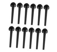 BESPORTBLE 12 pezzi Perni di Accordatura per Oud in Ebano Nero con Occhio di Accessori Strumenti Musicali Resistenti e Facili da Usare Sostituzione per Piroli Vecchi e Arrugginiti
