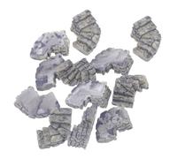 BESPORTBLE 12 Pezzi Scale in Pietra in Resina Grigio per Micro Paesaggio Decorazioni Miniature da Giardino e Casa delle Bambole Accessori per Esterni e Interni Ornamenti Laghetto e