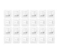 BESPORTBLE 12 set Ganci da Parete Adesivi Doppi Appendini Doppia Faccia per Cucina e Bagno Resistenti e Rimovibili per Organizzazione Casa