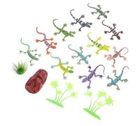 BESPORTBLE 12pezzi Mini Modelli Lucertola Realistici Giocattoli Per Rettili Modelli Rettile Simulati Decorazioni Per Casa Giocattoli Educativi Per Ragazzo Ufficio Giardino