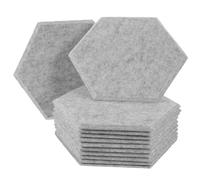 BESPORTBLE 12pezzi Pannelli Isolanti Acustici Per Parete Pannelli Fonoassorbenti Esagonali in Feltro Resistente Bloccano Efficacemente Suoni Indesiderati Aggiungono Stile Moderno Casa Ufficio