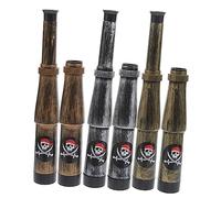 BESPORTBLE 12pezzi Telescopio Per Pirati Decorazione Giocattolo Telescopio Per Adolescenti Regalo Tema Pirata Osservazione Monocolo Telescopico Trasporto Facile Riporre