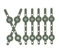 BESPORTBLE 15 Paia fissatore floreale per nozze perno magnetico del corpetto spilla magnete spose mollette per bucato mollette bucato porta spille Piccolo supporto di fiori AbS Green