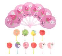 BESPORTBLE 15 Pezzi Ventaglio Portatile Pieghevole in Plastica Motivo Frutta, Stile Giapponese Elegante e Multifunzionale, Come Decorazione o Accessorio Fotografico Stile Stili Multipli