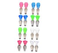BESPORTBLE 16 Pezzi Luci per Raggi Bici Materiali Plastica e Metallo Luci per Pneumatici Bici Risparmio Energetico e Resistente agli Urti Colore Casuale
