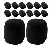 BESPORTBLE 18pezzi Scherma per Microfono Portatile Nero Filtro Anti-pop per Studio Copertura per Microfono da Registrazione Schermo Antivento per Vocale Protezione