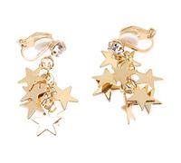 BESPORTBLE 1paio Clip Dangle Star Earrings Ear Cuff Jewelry for Women and Girls Elegant and Eye-catching Design
