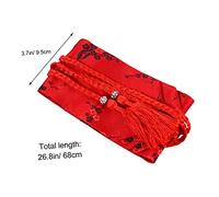 BESPORTBLE 1pezzi Cintura Nappe in Cintura Kimono Giapponese Nappe e Sciarpe Fianchi Accessorio Per Da Donna Ricamo Floreale e Ciondolo Di Nappa Intrecciata