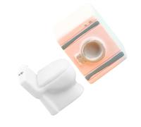 BESPORTBLE 1Set Mini Toilette e Lavatrice per Casa delle Accessori Decorativi per Micro Scene e Arredamento Della Casa