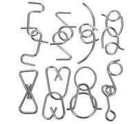 BESPORTBLE 1Set Puzzle Metallo Intelligenti per Adulti e Educativo con Difficoltà Stimola Creatività e Dei Problemi