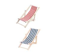 BESPORTBLE 2 Casa delle Decorazione Spiaggia Blu e Rosso Accessori Artigianali per Scenari da Te