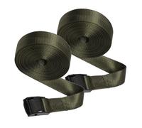 BESPORTBLE 2 Cinghie Fissaggio Nylon Fibbie Regolabili per Carico Pesante Strap Elastiche per Bagagli e Attrezzature Outdoor Resistenti e Versatili per Rimorchi