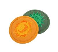 BESPORTBLE 2 Cuscinetti Arrotondati per Ciotole Sonore Buddiste, Tappetini a Doppio Strato Resistente, Supporto Compatto per Campane Tibetane, Accessori per Meditazione e Buddhismo, Design