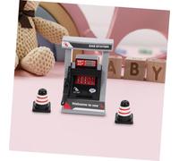 BESPORTBLE 2 Impostati Miniatura Stazione Servizio per Set con Pompa Carburante Simulata e Coni Educativo Interattivo per Sviluppo Cognitivo e Ruolo per Ragazzi e Ragazze