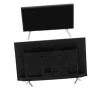BESPORTBLE 2 Mini Tv Miniatura con Supporto Stabile Accessorio Elegante per Casa delle Intrattenimento per Interni Moderni Decorazione Dettagliata Interattivo