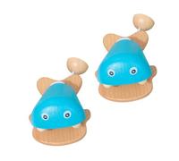BESPORTBLE 2 Musicale Legno Forma da Castagnetti per Strumento Educativo per Sviluppo Motorio e Coordinazione Sicuro e Colorato per Interazione Genitori