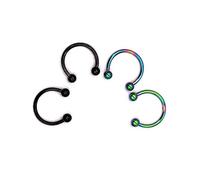 BESPORTBLE 2 Paia Anello Al Naso in Acciaio Inossidabile Bilanciere Ferro Di Cavallo Gioielli Piercing Al Naso Anello Per Piercing Al Naso Anello Al Naso Punk Sbarra Setto Kit Per Piercing