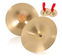 BESPORTBLE 2 paia Cymbali per Danza Del Ventre Manici Legno Strumento Musicale Percussivo per Amanti Della e Della Danza