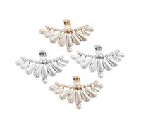 BESPORTBLE 2 Paia Decorazione Della Fibbia Della Scarpa Clip Ciondoli Per Scarpe Staccabile Abbellimenti Accessori Nozze Rimovibile Fiori Incantesimi Nuziale Fiore Elegante Perla