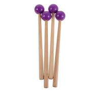 BESPORTBLE 2 paia di bacchette per xilofono: bacchette per glockenspiel, per percussioni, per tamburo con lingua e impugnatura in legno - strumento musicale per l'apprendimento degli studenti in