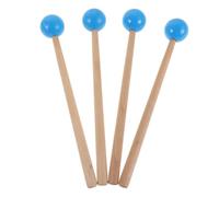 BESPORTBLE 2 paia di bacchette per xilofono: bacchette per glockenspiel, per percussioni, per tamburo con lingua e impugnatura in legno - strumento musicale per l'apprendimento degli studenti in