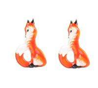 BESPORTBLE 2 Pezzi accessori spilla ornamento di abbigliamento spilla per abbigliamento perno di volpe spille per spille per la moda femminile spilla da giacca Piccola spilla lega
