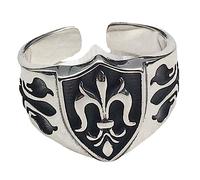 BESPORTBLE 2 Pezzi Anello Di Ancoraggio Gioielli Goth Gli Uomini Suonano Gioielli Anelli Vintage Alla Moda Anelli Regolabili Suona Gli Uomini Anello Punk Da Uomo Acciaio Al Titanio Argento