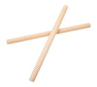 BESPORTBLE 2 Pezzi Bacchette Ritmiche in Legno Khaki per Adulti e Studenti, Strumento a Percussione Sicuro Forma Arrotondata per Migliorare Senso del Ritmo