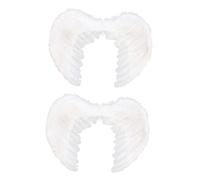 BESPORTBLE 2 Pezzi bianche degli angeli del costume che vestono i costumi Bancini di di abbigliamento del costume da cosplay di piuma bianca