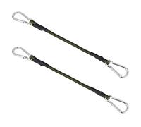 BESPORTBLE 2 pezzi Bungee Cords con gancio a moschettone lungo filo stendibiancheria per bagagli, corda, cinghie elastiche