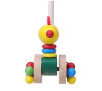 BESPORTBLE 2 pezzi Carrellino per Legno con Design Animali Cartone Manico Lungo Facile da Tenere Gioco Educativo per Prima Infanzia Smontabile per Sviluppo Cognitivo