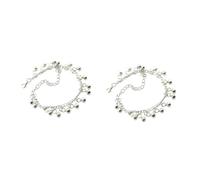 BESPORTBLE 2 Pezzi Cavigliera con Sonagli Regolabile in Bracciale Caviglia per e Decorativo per Piedi Comfort e Sicurezza Garantiti