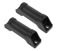 BESPORTBLE 2 Pezzi Cursori Foro da 10,3cm in Metallo e Plastico Sedia da Ufficio per Pedale Nero, Accessorio Sostituibile per Casa e Ufficio