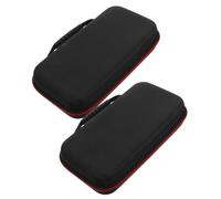 BESPORTBLE 2 pezzi Custodia Portatile per Microfono Palmare Borsa Resistente in EVA con Zip Protezione Antiurto per Viaggio e Accessori Audio