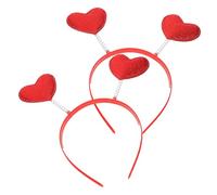 BESPORTBLE 2 Pezzi Fascia D' Cerchio Per Da Festa Ragazze Copricapo Cuore Banda Per a Cuore Carino Gruppo Musicale Accessori Fasce Per La Testa Paillettes Plastica