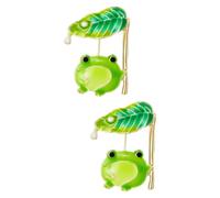 BESPORTBLE 2 Pezzi Frog Brooch Decorative Enamel Pin For Clothes Hats Scarves Unique Metal Lapel Pin For Backpacks And Sweaters Cute Accessory