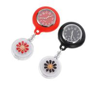 BESPORTBLE 2 Pezzi Orologi Infermiere Clip Retrattile per Infermieri Design Pratico e Leggero Indossare e Utilizzare nella Pratica Quotidiana